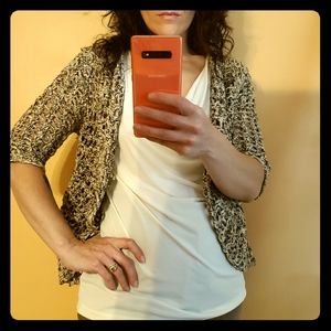 Ruby Rd Crochet Shrug Sweater